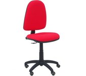 Piqueras Y Crespo Silla de Oficina Ergonómica BALI Rojo con Ruedas para Parqué