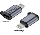 USB Type-C Adapter Type C To Lightning To Micro Mini USB Female To Male Converters For Xiaomi Samsung Charger Data Cable