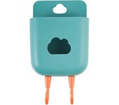 Para Batharoom Ganchos Stick para TV Teléfono Acondicionador de Aire Organizador Adecuado Organizador Percha Libre (Verde)