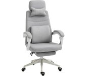 Vinsetto Silla de Oficina, Silla Gaming, Silla con Ruedas, Diseño Ergonómico, Poliéster, Espuma, Tablero Multicapa, Plástico, 62 x 68 x 117-127 cm