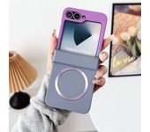 ZFlip 6 Case Luxury Gradient Magsafe Case for Samsung Galaxy Z Flip 6 5 4 3 Flip6 Flip5 3 in 1 Hinge Protection Liquid Cover