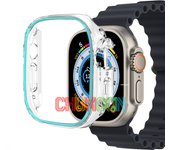 Luminous Cover for Apple Watch Case Ultra 49mm 45mm 44mm 41mm 40mm Hard PC Bumper Protective Frame iWatch 8 7 6 5 SE Accessorie