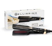 Bellissima Absolute - Plancha de Pelo con Tecnología de Infrarrojos e Iones, Placas 4xL Flexibles, Revestimiento de Cerámica y Queratina, 4 Niveles de Temperatura, Calentamiento Rápido