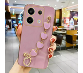 Wrist Strap Plating Phone Case for POCO M6 Pro X6 Pro X6 F5 Pro X5 Pro M5 X4 GT F4 X4 Pro M4 Pro POCO C65 C55 Protection Cover