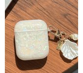 Dreamy Pearl Shell Soft Case with Keychain for AirPods Pro and 2 Airpods 4 3 2 Wireless Earphone Accessories Headphone Box Cover