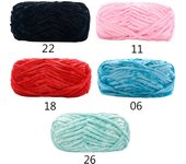 5pcs X100g Soft Velvet Yarn For Knitting Sweater Scarf Blankets Thick Crochet Yarn Threads