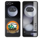 Tumundosmartphone Funda Carcasa Dura para Samsung Galaxy Z Flip 6 5G diseño Adventure Dibujos