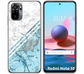 Tumundosmartphone Funda Gel Tpu para Xiaomi Redmi Note 10 / 10S diseño Mármol 02 Dibujos