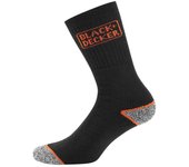 Pack de 3 Calcetines de Trabajo TEKB, Color Negro, Black&Decker