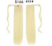 Synthetic Long Straight Wrap Around Clip In Ponytail Hair Extension For Women 22inch Heat Reistan Pony Tail Fake Hair budabuda