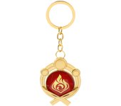 Game Genshin Impact Keychain Luminous 7 Element Pendant Weapons Eye Of Original Keyring Phone Charms Souvenir Fashion Jewelry