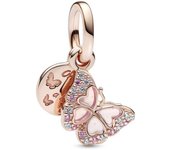 Pandora Charm Colgante Mariposa Rosa 782555C01 , para Mujer