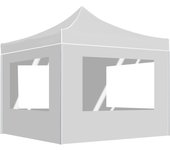 vidaXL Carpa plegable profesional con paredes aluminio blanco 2x2 m