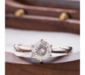 Special Cut Moissanite Ring 0.5/1/2 Carat Solitaire Wedding Promise Band 925 Silver Female Finger Dating Party Ring Wholesale