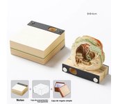Desk Calendar,2024 Calendar Memo Pad,Creative Desk Calendar DIY Notes Notepad,3D Art Calendar Paper Carving Gift House Sculpture