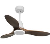 Ventilador de techo Reversible Termostato Wifi Motor DC Techos Inclinados Mando a Distancia Hypersilence Memoria