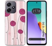 Funda Silicona para Xiaomi Redmi 12 5G diseño Flores Vintage Dibujos