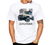 Fj Summer Funny T Shirt For Men Women Fj Cruiser 4X4 Cruiser To Novelty Design Race cars Printed Casual Hip Hop T-Shirt Tops