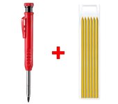 Solid Carpenter Pencil Set Woodworking Mechanical Pencil 3 Colors Refill Construction Marking Tool for Carpenter Scriber Arch