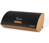 Maestro MR-1775-BLACK panera Otro Negro, Madera Bamboo, Metal