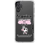 Tumundosmartphone Funda Silicona Antigolpes para Samsung Galaxy A32 5G diseño Vaca Dibujos
