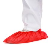 MONOUSO | Cubrezapatos en Polipropileno PP Rojo (100 Uds)