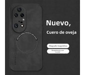 For Magsafe Huawei Mate 60 50 40 30 Honor 50 70 90 P60 P50 P40 P30 Pro Sheepskin Vintage Magnetic Leather Soft Phone Case Cover