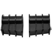Juego de 2 hebillas de escalera de plástico integradas, accesorios de escalera para piscina