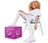 Mallas Deportivas Converse Cnvg High Rise para niñas en color blanco