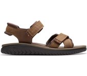 Sandalias Clarks Welsey Shore Beeswax Hombre Marrón