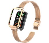 Metal Watch Strap For OPPO Band 2 Stainless Steel Mesh Bracelet Smart Watch Band For OPPO Smart Band2 Accessories Wristband