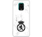 Funda original compatible con Xiaomi Redmi Note 9S - Note 9 Pro - Cultural Leonesa Escudo negro y fondo marmol