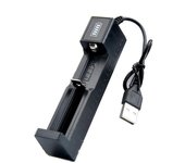 Cargador de batería 18650, batería de iones de litio recargable Universal de 3,7 V para