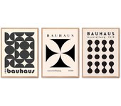 Set de 3 cuadros calidad premium con marco de madera - 30x40 cm o 50x70 cm - POSTER LAB