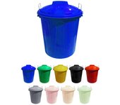 JARDIN202 - Cubo Basura de plástico con Tapadera | Cubo almacenaje y reciclar