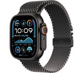 Apple Watch Ultra 2 GPS Cellular de 49 mm, caja resistente de titanio negra con correa milanesa negra, talla S