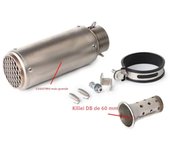 51mm/60mm Motorcycle exhaust with DB killer Motorcycle Exhaust Pipe Muffler Carbon Fiber GP-project Exhaust Pipe