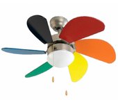 Ventilador techo 80 cm luz vt90 junior
