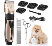 ZVD Dog Clippers, Professional Cordless Electric Quiet 360 Rechargeable Dog Clipper, Dog Clip
