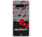 Funda original compatible con Samsung Galaxy S10 Plus - Hello Kitty Cubos B/W
