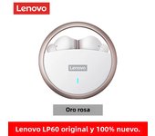 Lenovo LP60 Bluetooth Headphones TWS Wireless Gaming Earphones Rotatable Metal Cavity Ring Headset HiFi Stereo Sound Low Latency