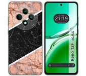 Tumundosmartphone Funda Silicona para Oppo Reno 12F 4G / 12 F 5G diseño Mármol 07 Dibujos