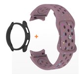 Soft Silicone Strap+Case for Samsung Galaxy Watch 7 6 5 4 40/44mm 5Pro45mm Sport Band for Galaxy Watch6 Classic 47/43mm Bracelet