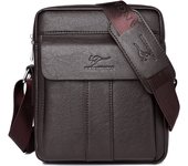 Luxury Brand Vintage Messenger Bag Men Leather Business Shoulder Bag Brown Black Man Crossbody Bag Male Handbag Gift For Husband