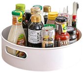 Organizador de armario giratorio, estante de especias multifuncional para almacenamiento y organización de cocina, estantes de almacenamiento antideslizantes de 9 pulgadas