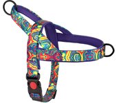 Quick Control Dog Harness With Handle No Pull Nylon Dogs Vest Harness Colorfull Print Pet Harness Adjustable Bulldog Chihuahua
