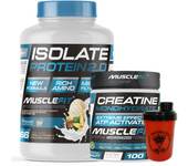 Pack Proteina ISO 2000g + Creatina 300g + Shaker (regalo)  - Musclefit  MuscleCult  Aumento Muscular