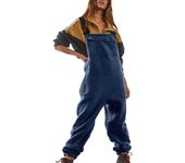 Women's Jumpsuits One-piece Bibs Jumpsuits Adjustable Suspender Straps Warm Winter Fuzzy Ski Pants