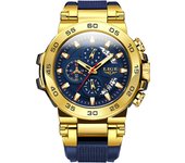 LIGE Waterproof Watch Men Silicone Sport Military Watch For Men Fashion Automatic Date Men's Quartz Wristwatches Reloj Hombre