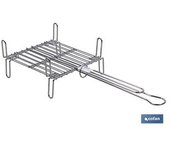 Cofan Parrilla Doble Inox 250 X 250mm - Accesorios para Barbacoas - Resistente Al Óxido